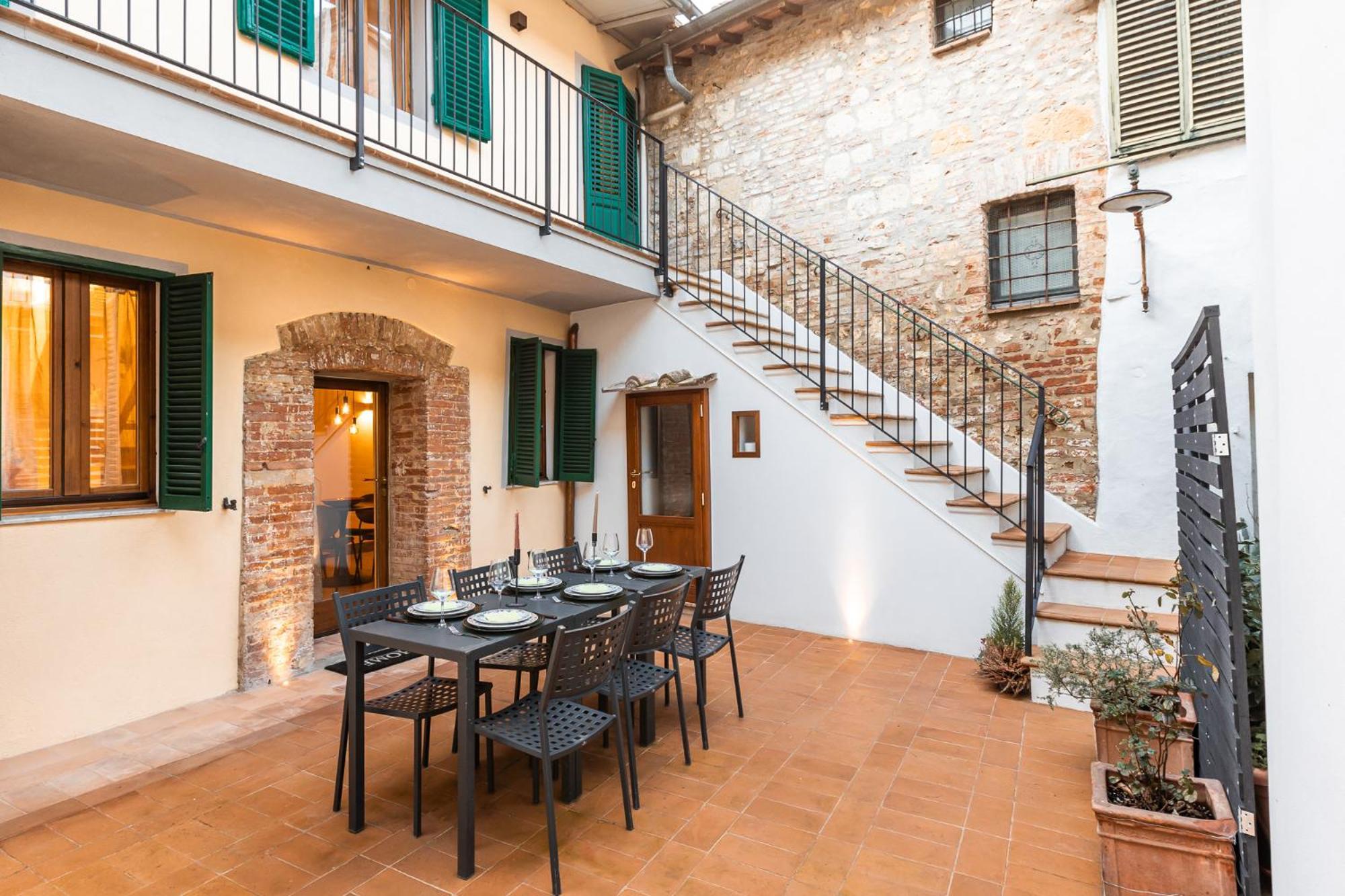 La Casa Dello Sdrucciolo Daire Montepulciano Stazione Dış mekan fotoğraf